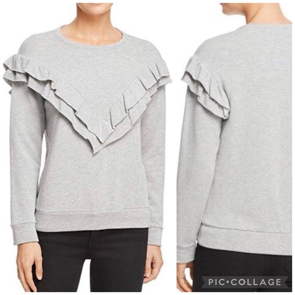 \Velvet by Graham & Spencer\• Ruffle Sweatshirt Top